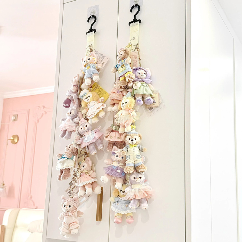 Stena s jedným háčikom na plyšové hračky a bábiky, škandinávsky štýl, materiál: kvalitná zliatina, nosnosť 2 kg