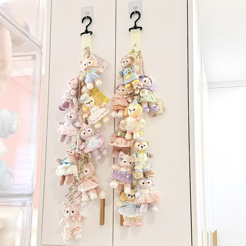 Stena s jedným háčikom na plyšové hračky a bábiky, škandinávsky štýl, materiál: kvalitná zliatina, nosnosť 2 kg