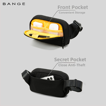 Vyriška crossbody rankinė iš Oxford audinio, kvėpuojanti, verslo elitės stilius, poliesterio pamušalas, pavasaris 2025