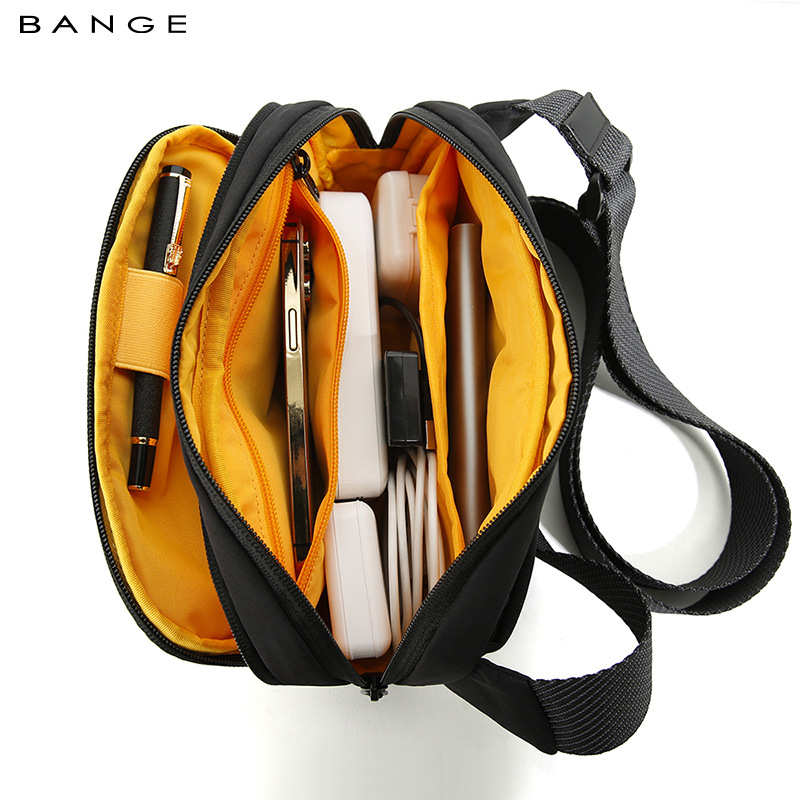 Vyriška crossbody rankinė iš Oxford audinio, kvėpuojanti, verslo elitės stilius, poliesterio pamušalas, pavasaris 2025