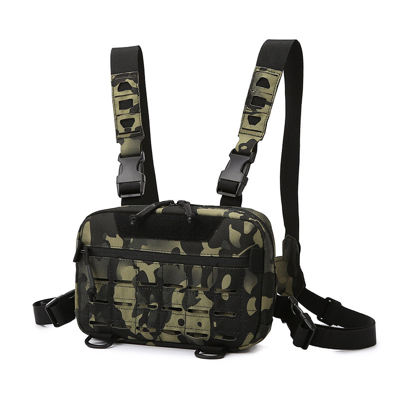 Športová taška cez rameno na vonkajšie aktivity – polyester, nepremokavá a odolná voči oderu, podšívka polyester, pre vonkajšie športy, mestský minimalistický štýl