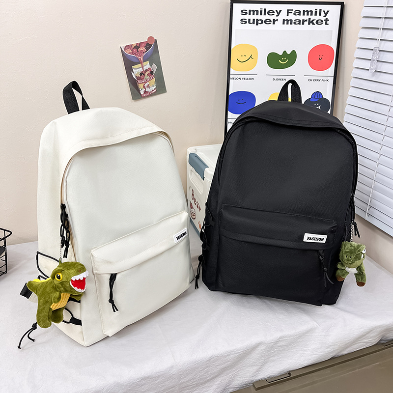 Unisex ruksak za školu i putovanja, velik kapacitet, jednostavan dizajn, prozračni najlon, japanski stil, za učenike