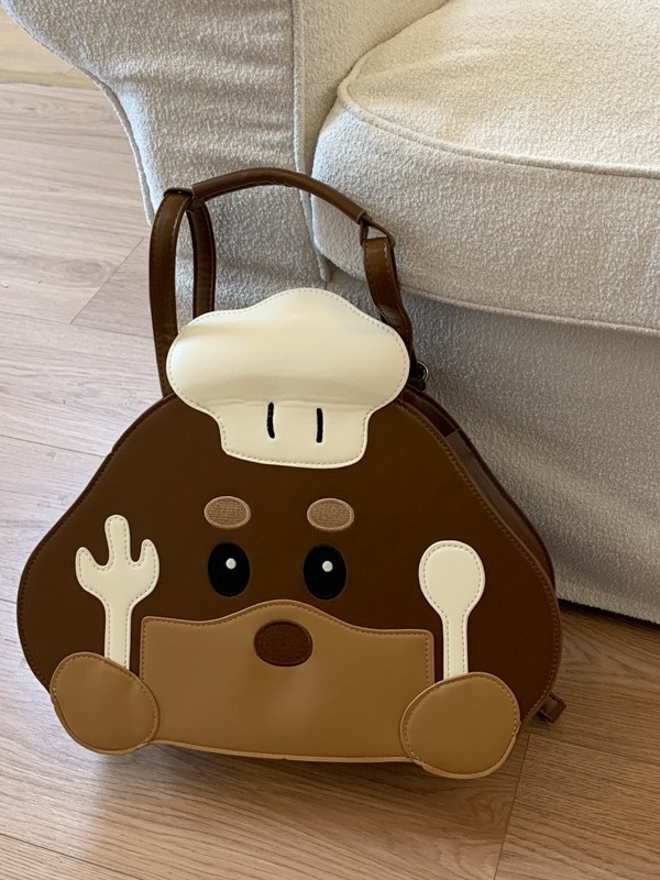 Rucsac PU pentru utilizare zilnică, impermeabil și rezistent la uzură, închidere cu fermoar, căptușeală din poliester