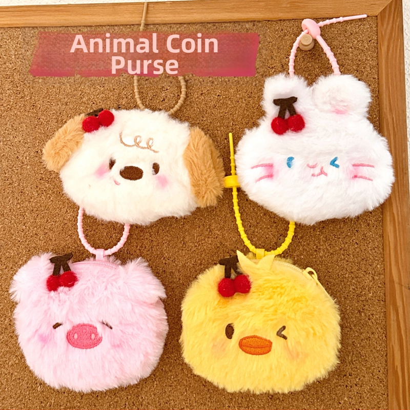 Mincovník z plyšu, kreslený vzor, neformálny cestovný štýl, 1 sklad, hmotnosť 14 g