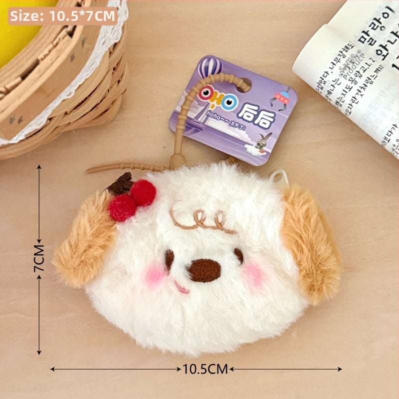 Mincovník z plyšu, kreslený vzor, neformálny cestovný štýl, 1 sklad, hmotnosť 14 g