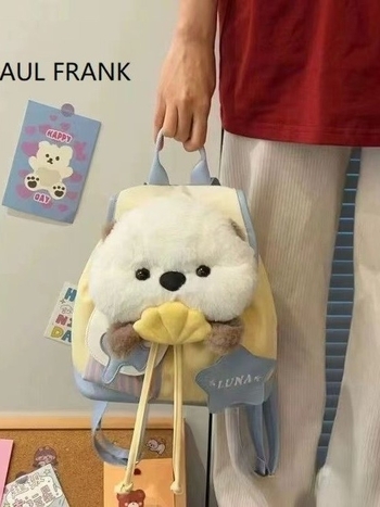 Rucsac cu model vidră, capacitate mare, material Oxford, poate încăpea un laptop de 8 inch, bretele cu pernă de aer, pentru școală