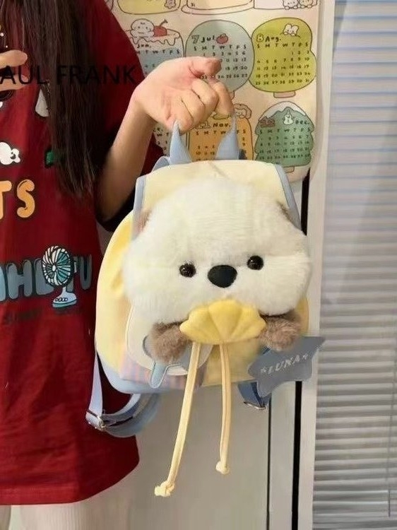 Rucsac cu model vidră, capacitate mare, material Oxford, poate încăpea un laptop de 8 inch, bretele cu pernă de aer, pentru școală