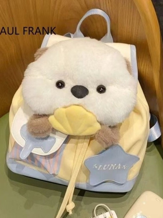 Rucsac cu model vidră, capacitate mare, material Oxford, poate încăpea un laptop de 8 inch, bretele cu pernă de aer, pentru școală