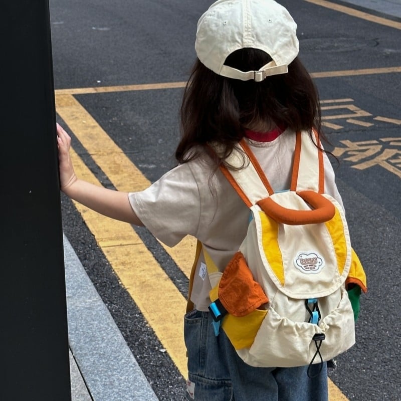 Ruksak Unisex od najlona - sklapan, rameni pojasevi s jastučićima zraka, gradski minimalistički stil, podstava od poliestera - za gimnaziju