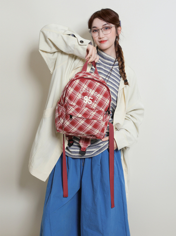 Rucsac din pânză – stil proaspăt și dulce, material: pânză, închidere cu fermoar, căptușeală poliester, buzunar ascuns cu fermoar, buzunar exterior tip patch