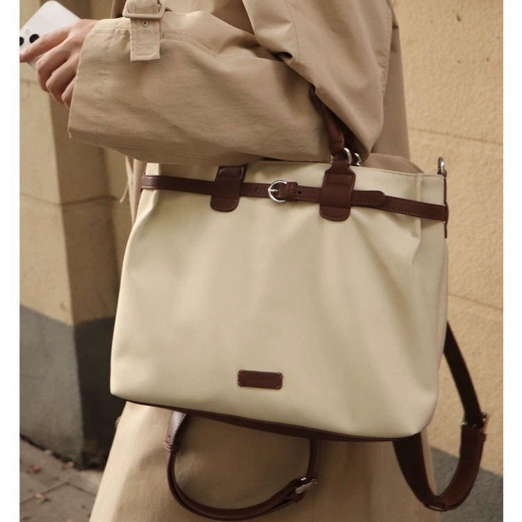 Feimi Rucsac feminin dual-use din nylon pentru laptop, mare capacitate, stil street fashion, primăvara 2025