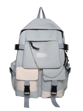 Rucsac unisex din Oxford Cloth, capacitate 20–35 L, curea de umăr curbată, culoare solidă, căptușeală din canvas