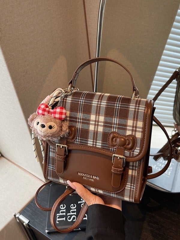 Rucsac cu stil retro din PU, închidere cu capac, căptușeală poliester, impermeabil și rezistent la uzură (stil retro; PU material; închidere cu capac; căptușeală poliester; impermeabil și rezistent la uzură)