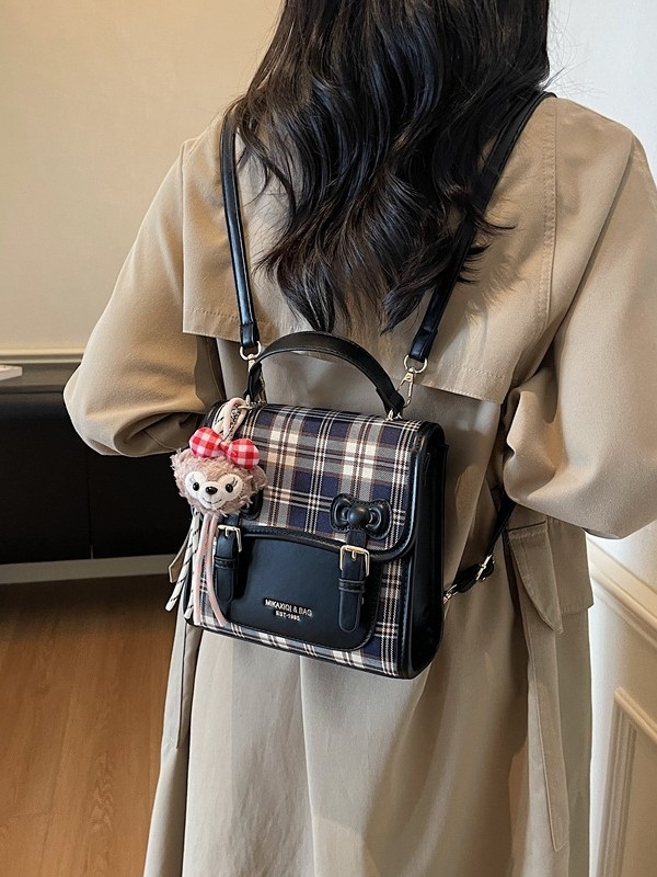 Rucsac cu stil retro din PU, închidere cu capac, căptușeală poliester, impermeabil și rezistent la uzură (stil retro; PU material; închidere cu capac; căptușeală poliester; impermeabil și rezistent la uzură)