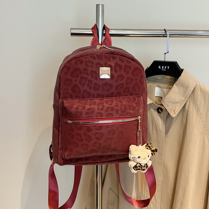 Női hátizsák leopard mintával, nagy kapacitású, mindennapi használatra, iskola és egyetem számára, 2025-ös modell