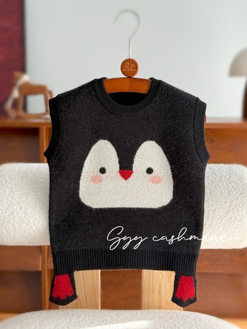 Detská kašmírová vesta, 100% kašmír, dvojvrstvová, hrubá, bez rukávov, V-krk, unisex