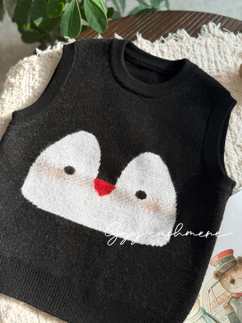 Detská kašmírová vesta, 100% kašmír, dvojvrstvová, hrubá, bez rukávov, V-krk, unisex