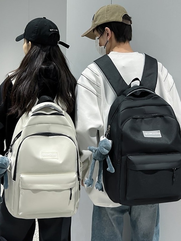 Unisex nylon ruksak, otporan na habanje, zaštita kralježnice, gradski minimalistički dizajn, zakrivljene naramenice, za školu