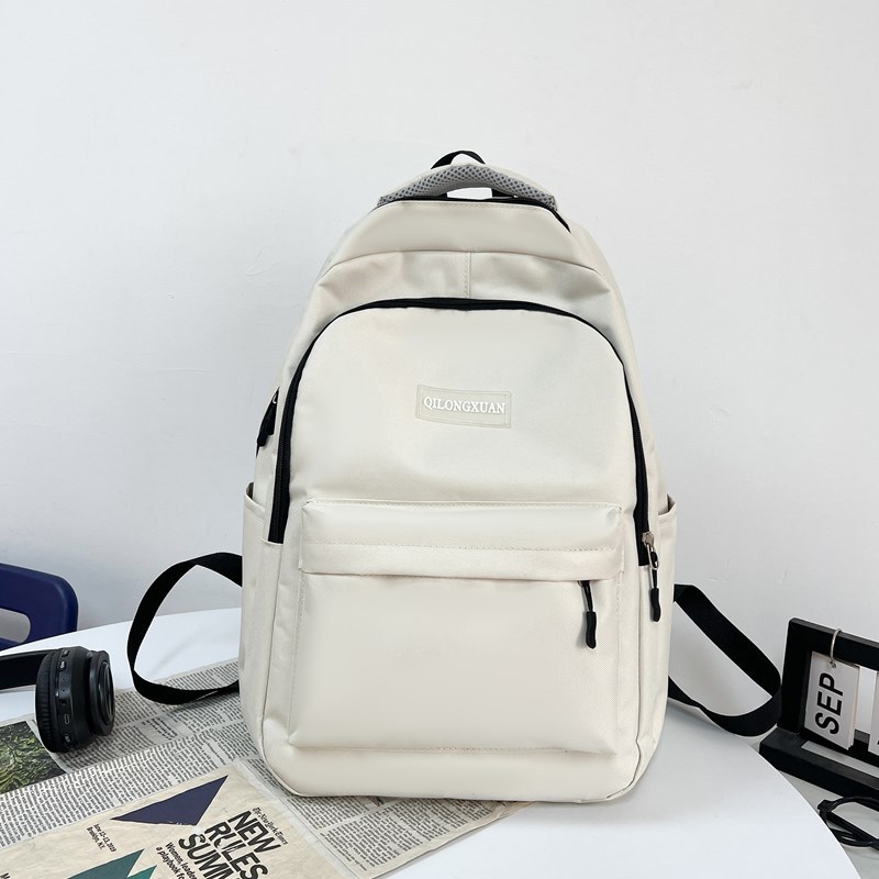 Unisex nylon ruksak, otporan na habanje, zaštita kralježnice, gradski minimalistički dizajn, zakrivljene naramenice, za školu