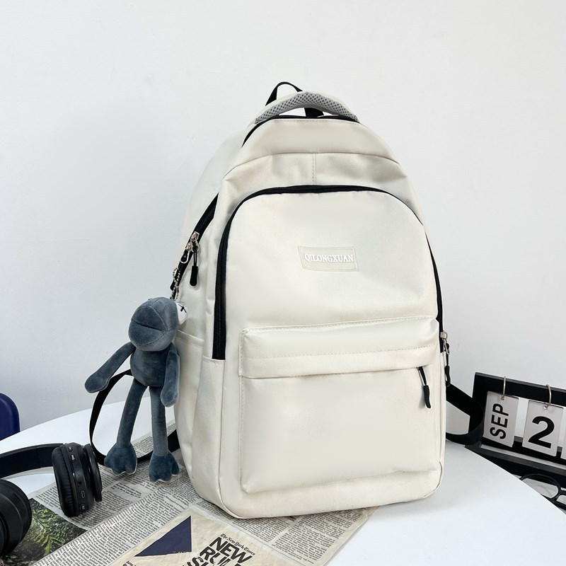 Unisex nylon ruksak, otporan na habanje, zaštita kralježnice, gradski minimalistički dizajn, zakrivljene naramenice, za školu