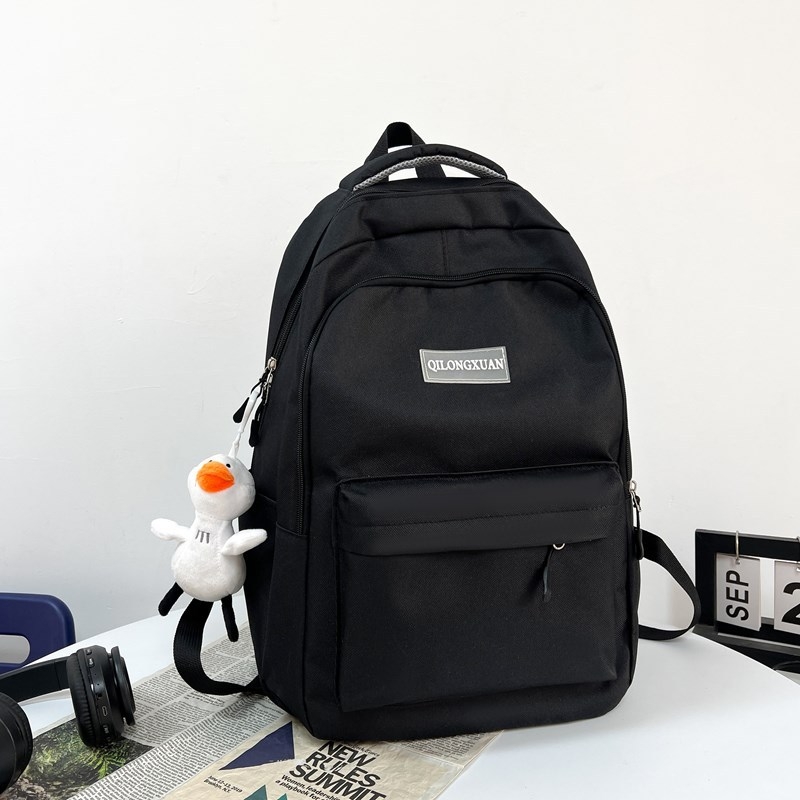 Unisex nylon ruksak, otporan na habanje, zaštita kralježnice, gradski minimalistički dizajn, zakrivljene naramenice, za školu
