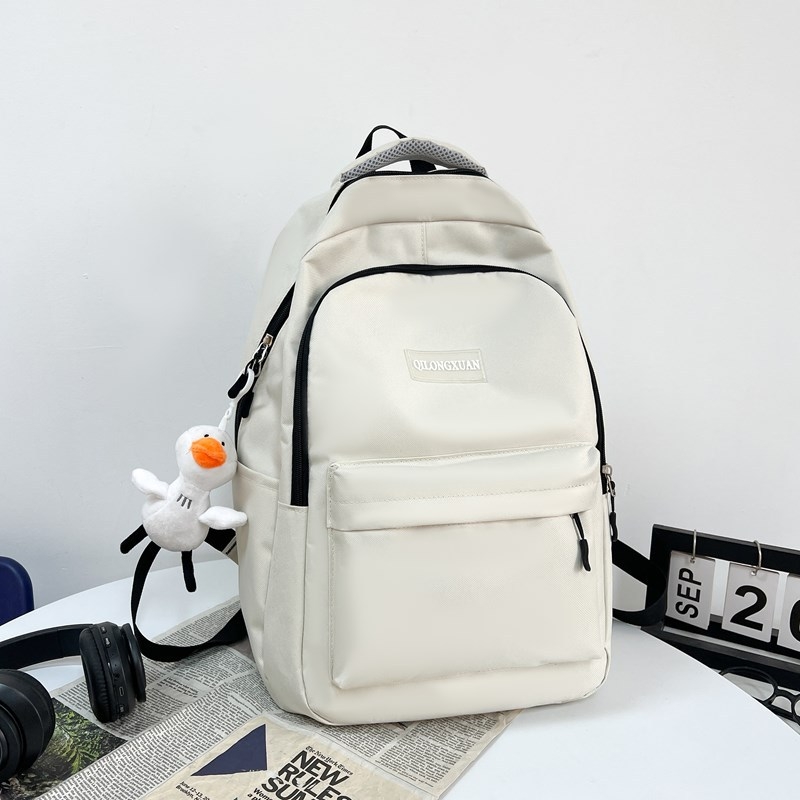 Unisex nylon ruksak, otporan na habanje, zaštita kralježnice, gradski minimalistički dizajn, zakrivljene naramenice, za školu