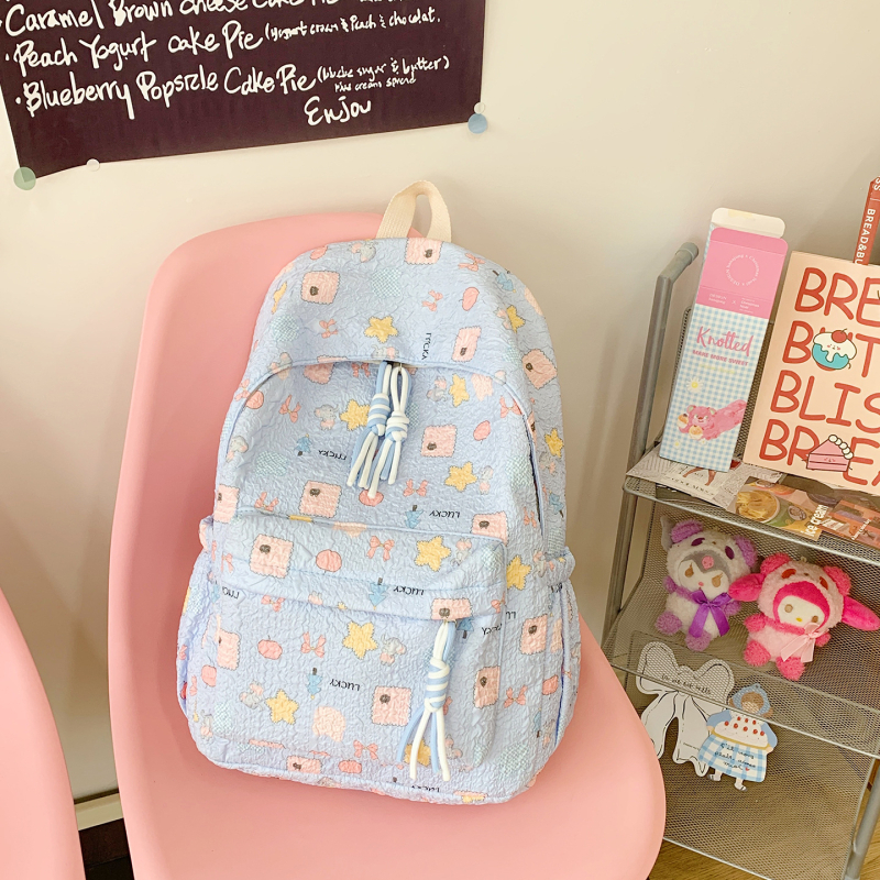 Rucsac Bodai Unisex din Oxford, bretele cu pernă de aer, model geometric, reduce povara