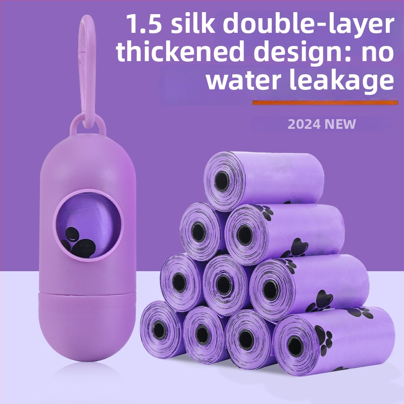 Bioloģiski noārdāmos suņu fekāliju somas ar biezu plakano atvērumu, materiāls EPI, preces numurs M-00094, eksporta ekskluzīva piegāde