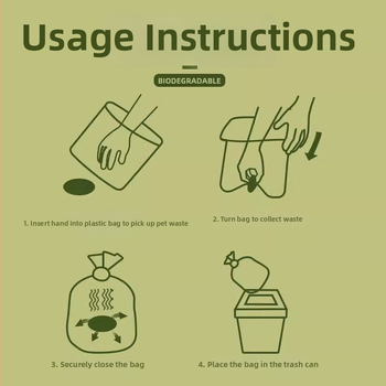 Hrubšie biologicky odbúrateľné vrecia na psie a mačacie výkaly, na zber odpadu
