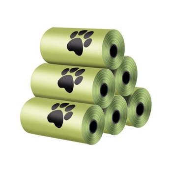 Hrubšie biologicky odbúrateľné vrecia na psie a mačacie výkaly, na zber odpadu