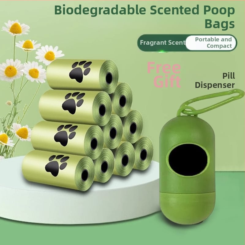 Hrubšie biologicky odbúrateľné vrecia na psie a mačacie výkaly, na zber odpadu