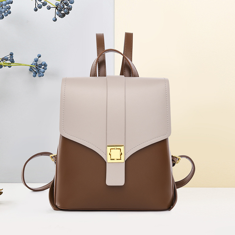 Rucsac | Material PU | Primăvara 2025 | Capacitate mare | Rezistent la apă | Închidere cu clapă