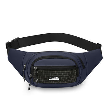 Viacvrstvová cez telo taška na pás, nepremokavý nylon, ultra ľahká, rozšíriteľná, pojme 8-palcový tablet