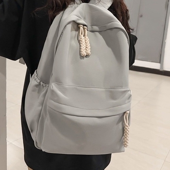 Rucsac școlar, stil urban minimalist, nailon, capacitate sub 20 L, impermeabil, căptușeală poliester