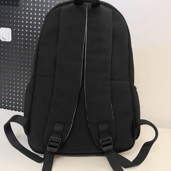 Rucsac școlar, stil urban minimalist, nailon, capacitate sub 20 L, impermeabil, căptușeală poliester