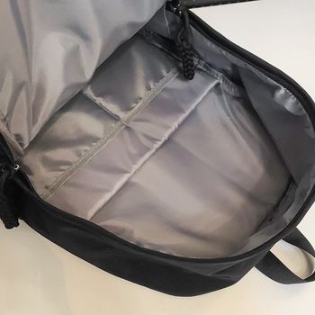 Rucsac școlar, stil urban minimalist, nailon, capacitate sub 20 L, impermeabil, căptușeală poliester