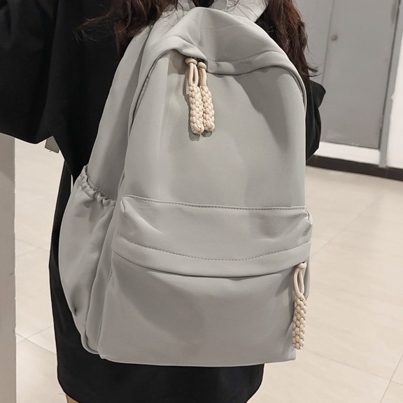 Rucsac școlar, stil urban minimalist, nailon, capacitate sub 20 L, impermeabil, căptușeală poliester