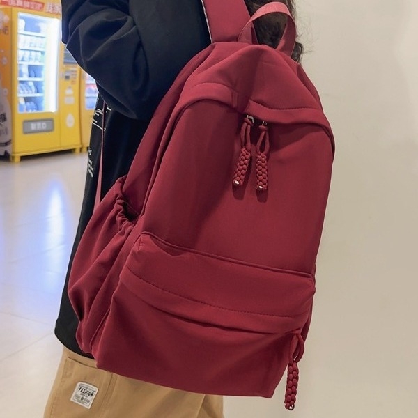 Rucsac școlar, stil urban minimalist, nailon, capacitate sub 20 L, impermeabil, căptușeală poliester