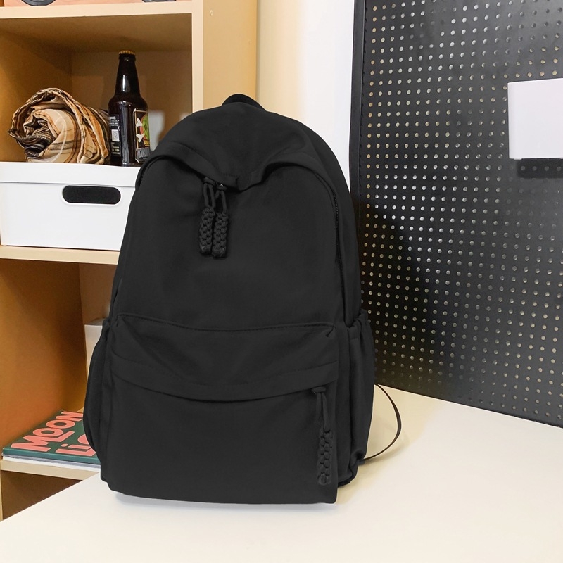Rucsac școlar, stil urban minimalist, nailon, capacitate sub 20 L, impermeabil, căptușeală poliester