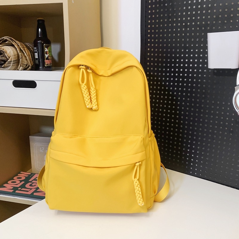Rucsac școlar, stil urban minimalist, nailon, capacitate sub 20 L, impermeabil, căptușeală poliester