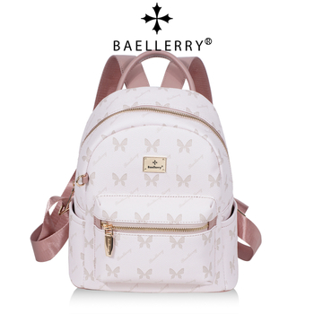 Baellerry rucsac femei din PU - stil casual, închidere cu fermoar, buzunare interioare, impermeabil și anti-furt