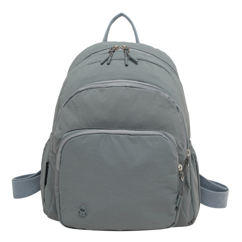 Rucsac pentru femei din nylon, cu buzunar pentru laptop, căptușeală poliester, închidere cu fermoar, compartiment suplimentar