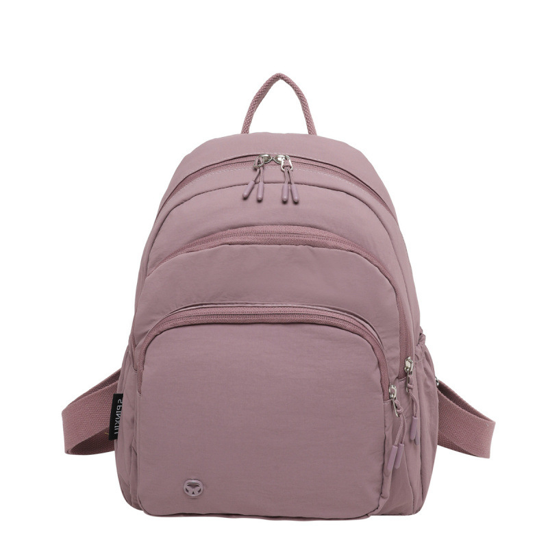 Rucsac pentru femei din nylon, cu buzunar pentru laptop, căptușeală poliester, închidere cu fermoar, compartiment suplimentar