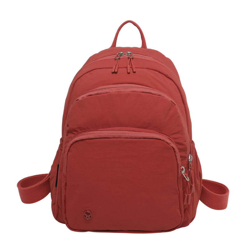 Rucsac pentru femei din nylon, cu buzunar pentru laptop, căptușeală poliester, închidere cu fermoar, compartiment suplimentar