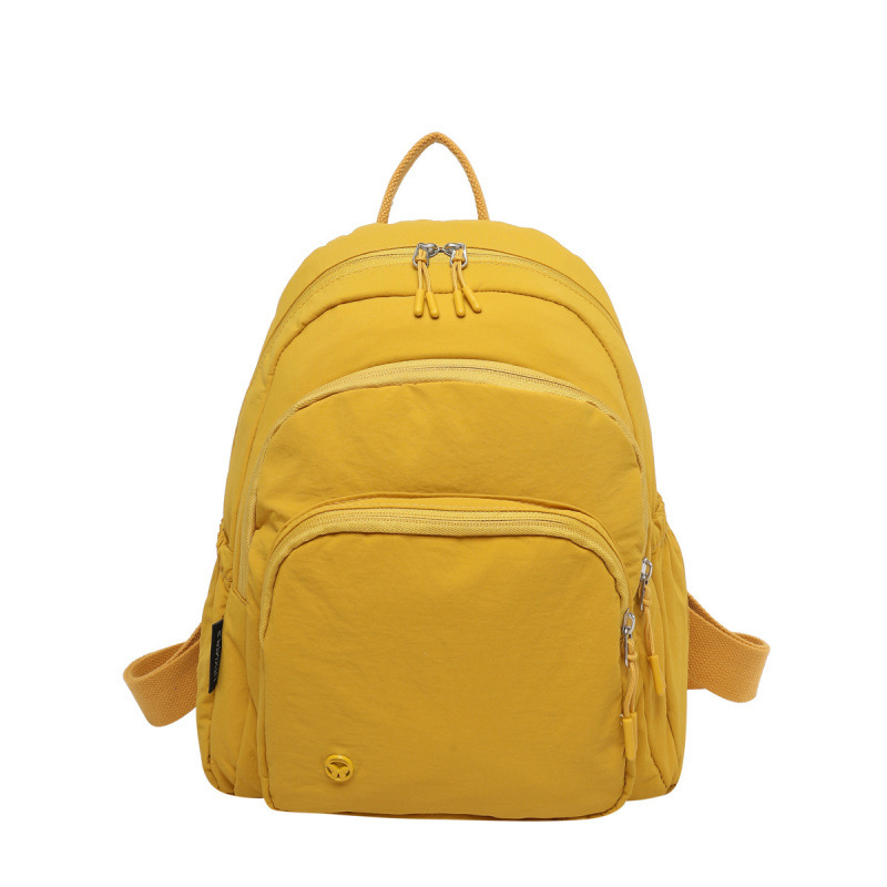 Rucsac pentru femei din nylon, cu buzunar pentru laptop, căptușeală poliester, închidere cu fermoar, compartiment suplimentar