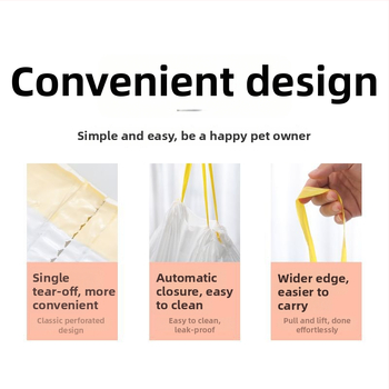 Vrecká na odpadky z mačacej toalety, zosilnené, kontinuálny kotúč, HDPE/LDPE, vhodné pre inteligentné automatické mačacie WC