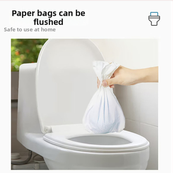 Dvojvrstvová taška na psie exkrementy so škrabkou, prenosná, zosilnená, z netkanej textílie a plastu