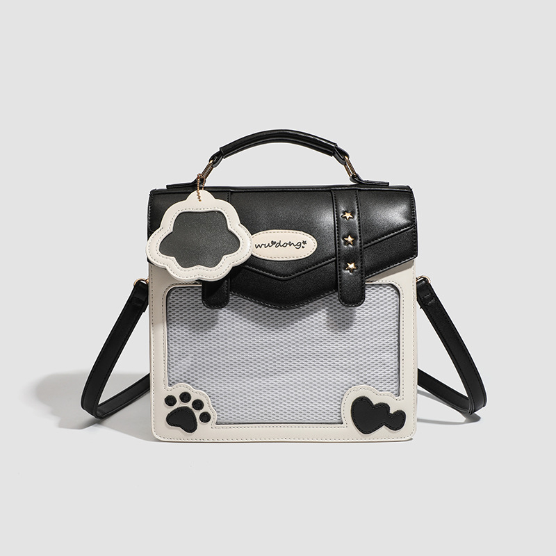 Crossbody torba od PU, unutarnja kartično ID džep, 3D vanjski dizajn, zatvaranje s poklopcem, svakodnevna upotreba