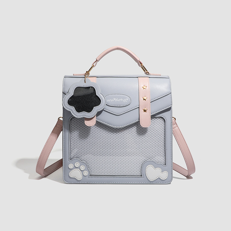 Crossbody torba od PU, unutarnja kartično ID džep, 3D vanjski dizajn, zatvaranje s poklopcem, svakodnevna upotreba