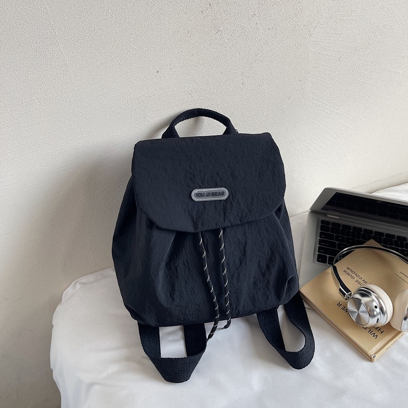 Rucsac urban minimalist din pânză, închidere cu capac, căptușeală poliester, rezistent la uzură, Iarna 2025